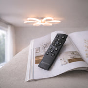 Lustra LED cu telecomanda ELIZA, 63W, lumina Rece/Calda/Neutra, Dimabila, Alb Lustre LED cu Telecomanda Default Title Alessandro Design