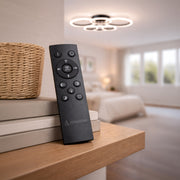 LED Chandelier with Remote Control BETTY 82W, 6 Circles, Cold/Warm/Neutral Light, Dimmable, Black LED Chandeliers with Remote Control Default Title Alessandro Design