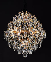 Candelabru Cristal CRYSTARA Nobile, 5x E14, Diametru 40cm, Auriu Lucios Candelabre Cristal Default Title Alessandro Design