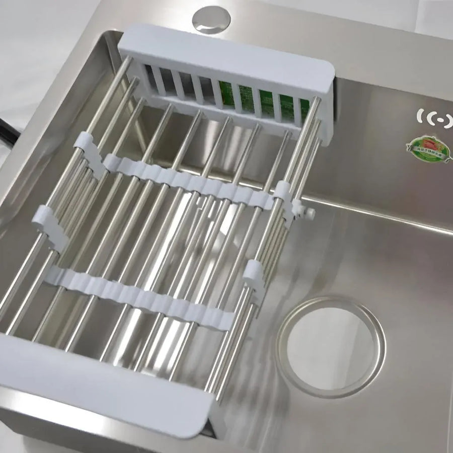 Stainless Steel Kitchen Sink, 50x40X21cm, With Accessories, Brushed Stainless Steel Sinks Default Title Alessandro Design