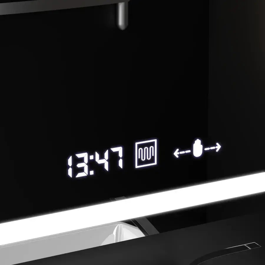 Rectangular LED Mirror, 90x60cm, Souverain MotionGlow Marcello, De-fogging System, Clock & Thermometer, Cosmetic Magnifier, Dimable Marcello Mirrors Default Title Alessandro Design