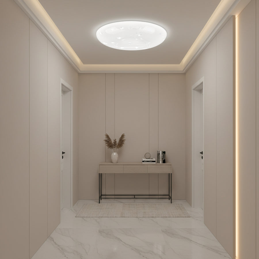 Plafonieră LED Stele 23 cm, 22W, 3000K / 4000K / 6000K, Alb, Metal si Acril Plafoniere LED Default Title Alessandro Design