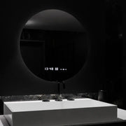 LED Round Mirror, 70cm, Serenite MotionGlow Marcello, De-fogging System, Clock & Thermometer, Dimable Mirrors Marcello Default Title Alessandro Design