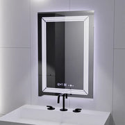 Rectangular LED Mirror, 60x80cm, Venezia Marcello MotionGlow Sensor, Defog System, Clock & Thermometer, Dimmable, Warm Neutral Cold Light 3000K/4000K/6000K Marcello Mirrors Default Title Alessandro Design