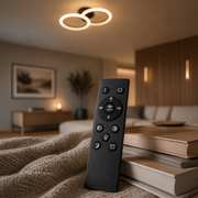 LED Chandelier with remote control BETTY 27W, 2 Circles, Cold/Warm/Neutral light, Dimmable, Black LED Chandeliers with Remote Control Default Title Alessandro Design