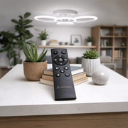 LED chandelier with remote control BETTY 43W, 4 Circles, Cold/Warm/Neutral light, Dimmable, White LED chandelier with remote control Default Title Alessandro Design