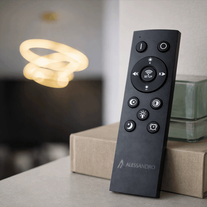 Suspended LED chandelier with remote control ELIZABETH, 85W, 3 Circles, Cold/Warm/Neutral light, Dimmable, Shiny Gold, Height Adjustable LED Chandeliers with Remote Control Default Title Alessandro Design