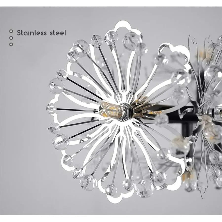 Crystal Chandelier PETERHOF Petito, 13xG4, Diameter 52 cm, Black Modern Chandeliers Default Title Alessandro Design