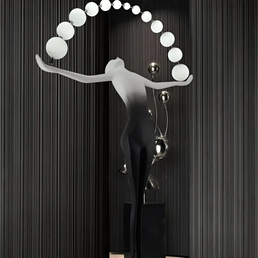 Amato LED Floor Lamp 24W 4000K Black Metal Veioze & Floor Lamp Default Title Alessandro Design