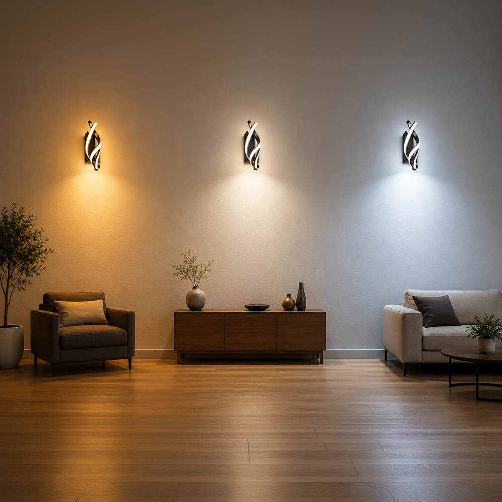 Reid 13W LED wall light, Cold/Warm/Neutral light, Black Indoor wall lights Default Title Alessandro Design