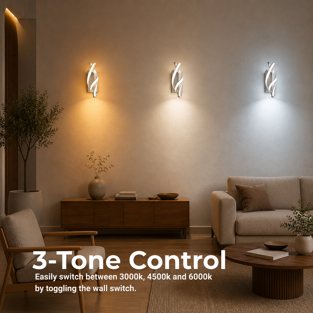 Reid LED wall light 13W, Cold/Warm/Neutral light, White Indoor wall lights Default Title Alessandro Design