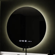 LED Round Mirror, 80cm, Serenite MotionGlow Marcello, De-fogging System, Clock & Thermometer, Dimable Mirrors Marcello Default Title Alessandro Design
