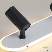 LED Chandelier with Adjustable Projector FISSO Camilla 70W, Cold/Warm/Neutral light, Black LED Chandeliers Default Title Alessandro Design