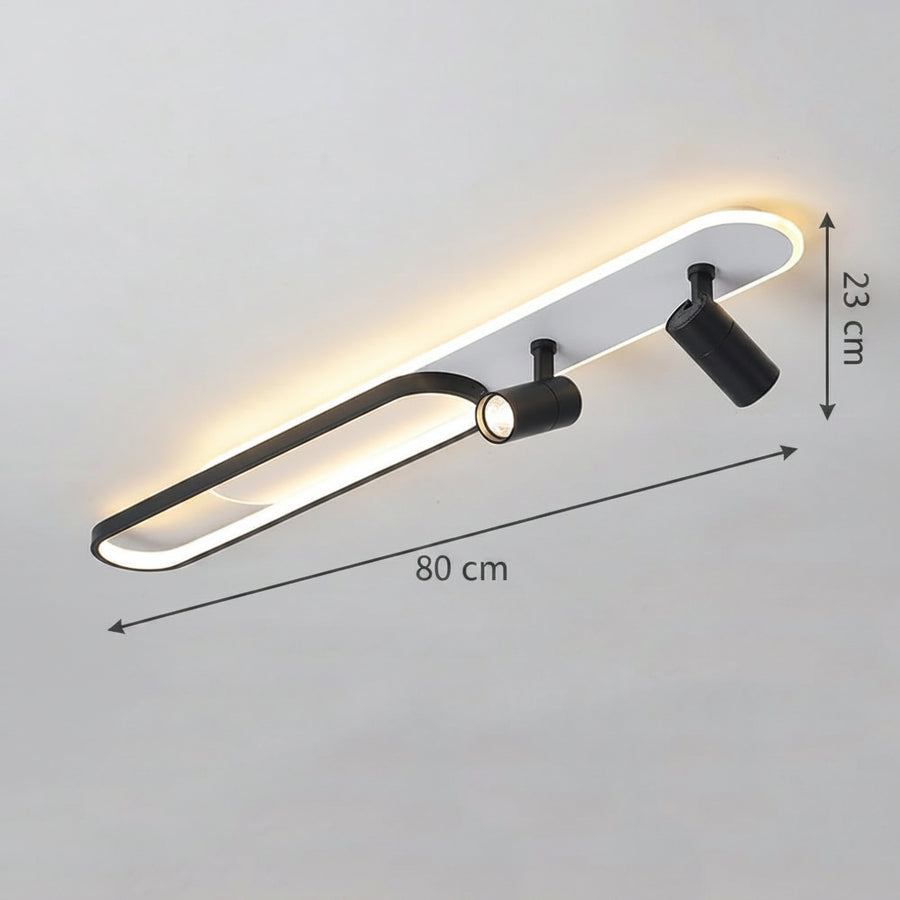 LED Chandelier with Adjustable Projector FISSO Camilla 70W, Cold/Warm/Neutral light, Black LED Chandeliers Default Title Alessandro Design