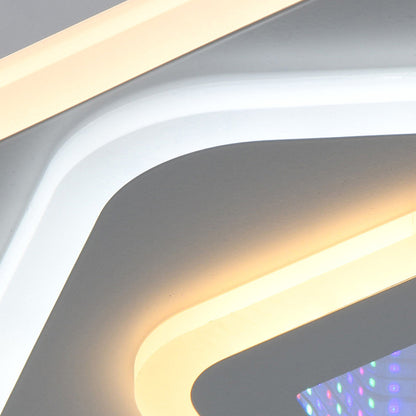LED Chandelier NEXA 3D 46W, Square, Cold/Warm/Neutral light, White LED Chandeliers Default Title Alessandro Design