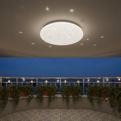 Plafonieră LED Stele 23 cm, 22W, 3000K / 4000K / 6000K, Alb, Metal si Acril Plafoniere LED Default Title Alessandro Design