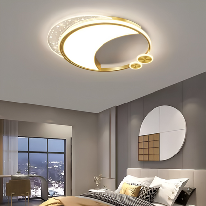 Marco LED Chandelier with Remote Control, 76W, Dimmable, Gold, Metal, Acrylic and Glass, 3000K/4000K/6000K LED Chandeliers with Remote Control Default Title Alessandro Design