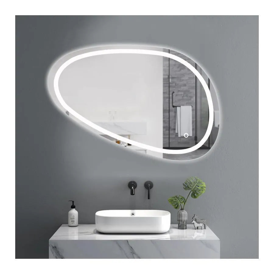 LED mirror, 80x45cm, Disegno Touch Marcello, Demister System, Dimabila Mirrors Korman E Default Title Alessandro Design
