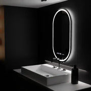 Oval LED Mirror, 60x80cm, Eminence MotionGlow Marcello, De-fogging System, Clock & Thermometer, Dimable Mirrors Marcello Default Title Alessandro Design