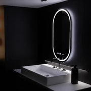Oval LED Mirror, 60x80cm, Eminence MotionGlow Marcello, De-fogging System, Clock & Thermometer, Dimable Mirrors Marcello Default Title Alessandro Design