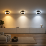 MODERN LED Chandelier 25W, Diameter 20cm, Round, Cold/Warm/Neutral light, Black LED Chandeliers Default Title Alessandro Design
