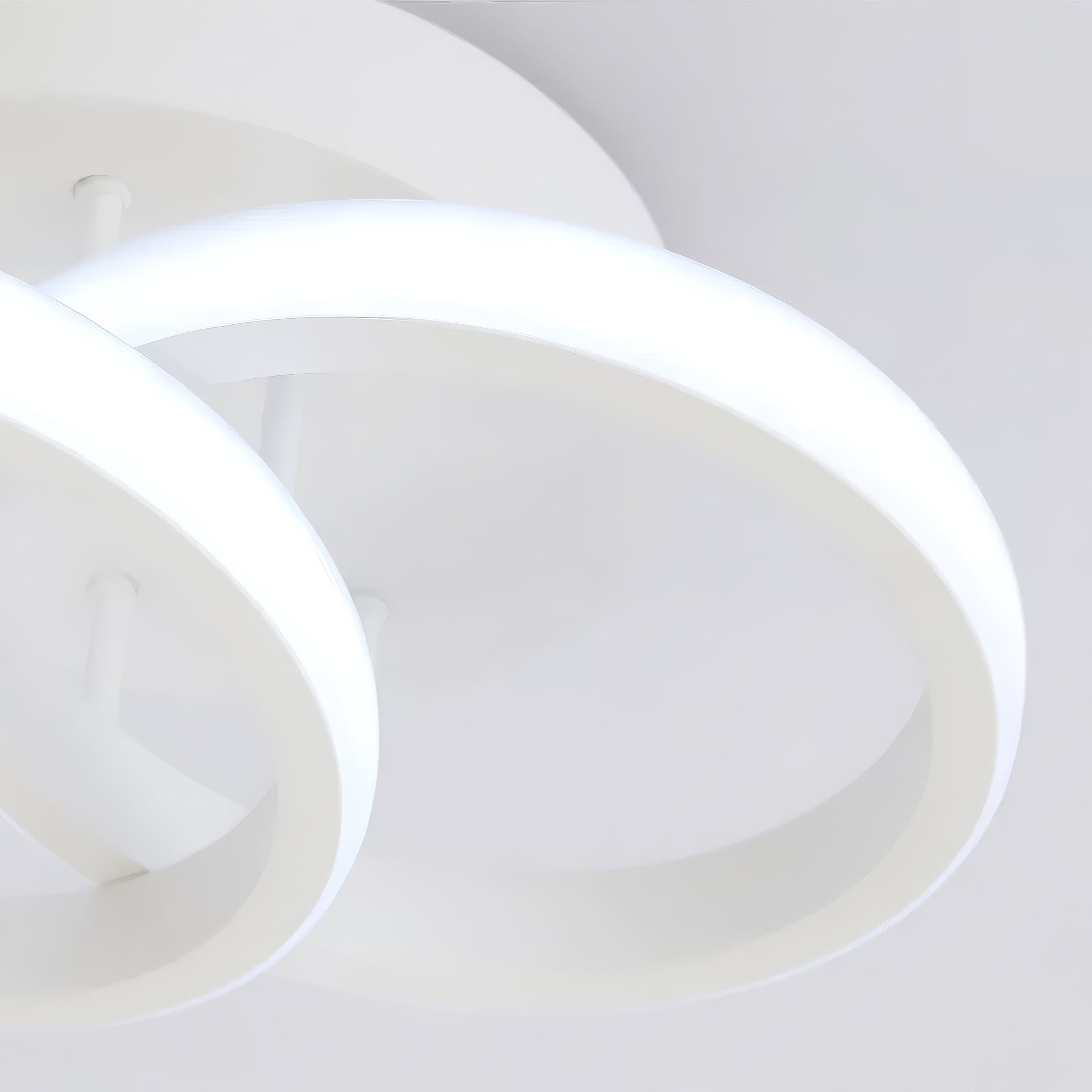 LED Chandelier VERTEX CIRCULA 21W, 2 Circles, Metal Frames, Cold/Warm/Neutral light, White LED Chandeliers Default Title Alessandro Design