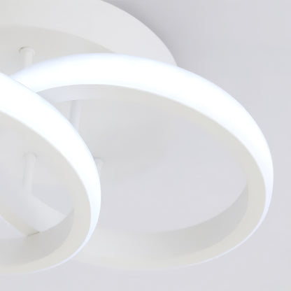 LED Chandelier VERTEX CIRCULA 21W, 2 Circles, Metal Frames, Cold/Warm/Neutral light, White LED Chandeliers Default Title Alessandro Design