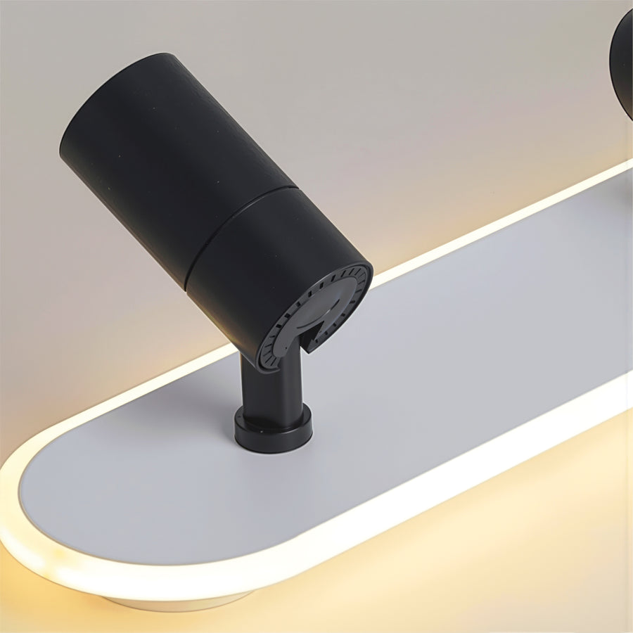 LED Chandelier with Adjustable Projector FISSO Camilla 49W, light 3000/4000/6000k, Black LED Chandeliers Default Title Alessandro Design