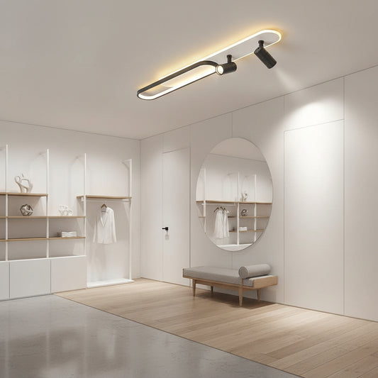 LED Chandelier with Adjustable Projector FISSO Camilla 70W, Cold/Warm/Neutral light, Black LED Chandeliers Default Title Alessandro Design
