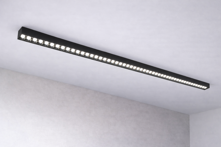Proiector LED Liniar Aplicat Grilă 72W, Lumina Neutra 4000k, 90 surse, 2.4 metri Plafoniere LED Default Title Alessandro Design