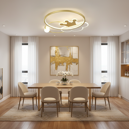 Rafael LED Chandelier with Remote Control, 58W, Dimmable, 3000K/4000K/6000K, Gold LED Chandeliers with Remote Control Default Title Alessandro Design