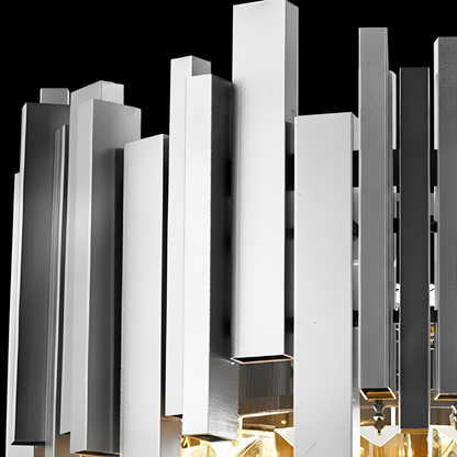 Crystal Chandelier BLOIS Nobile 5xE14, Diameter 40cm, Chrome, Adjustable Height Crystal Chandeliers Default Title Alessandro Design