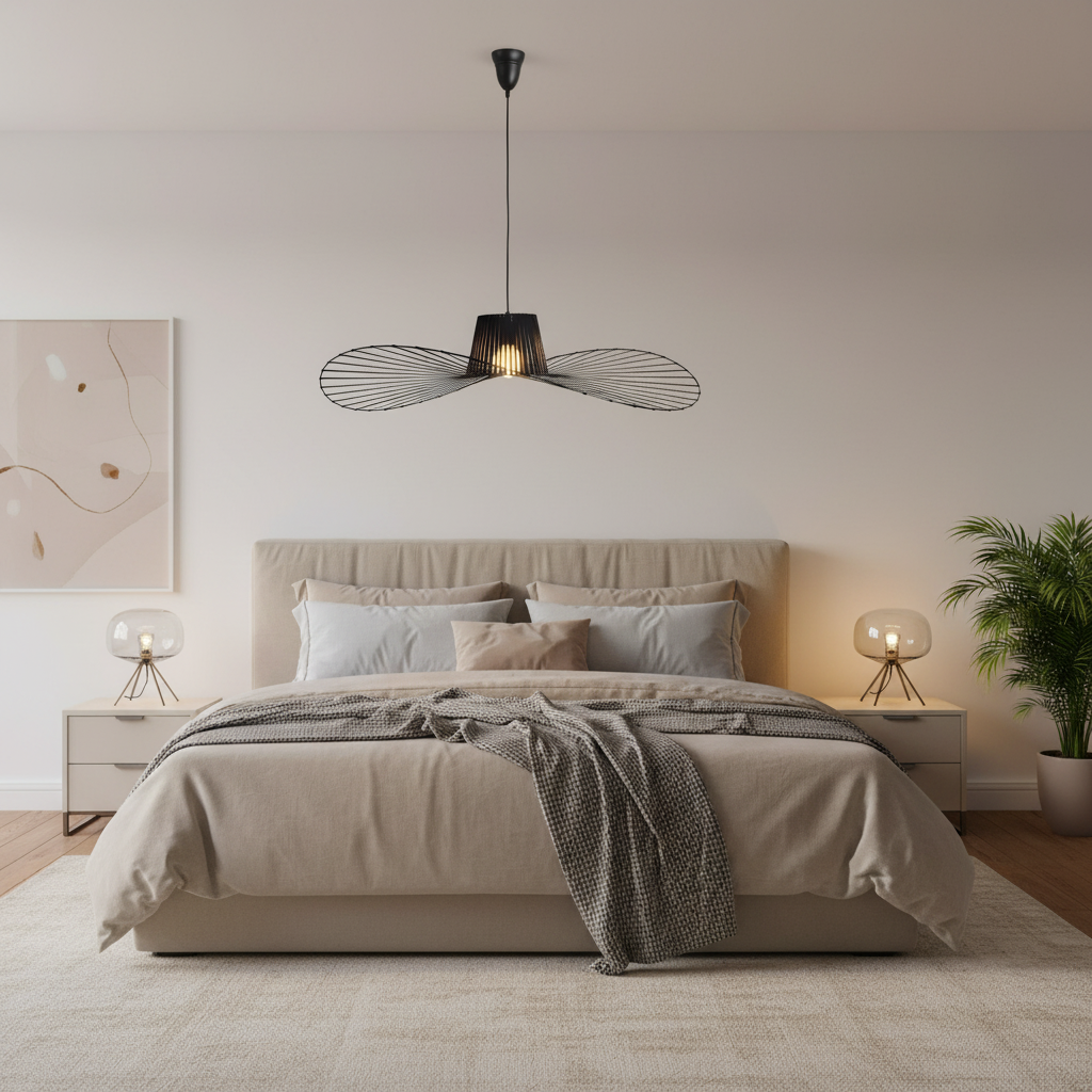 Hanging Chandelier ELIAS 35cm, 1x E27, Metal, Black Industrial Chandeliers Default Title Alessandro Design