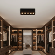 Proiector LED Liniar Aplicat Grilă 8W, Lumina Neutra 4000K, 5 surse, 14 x 3.5 x 6.5 cm Plafoniere LED Default Title Alessandro Design
