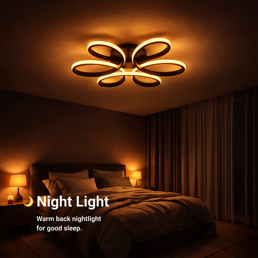LED chandelier with remote control HELIX 63W, Cold/Warm/Neutral light, Dimmable, Black LED chandeliers with remote control Default Title Alessandro Design