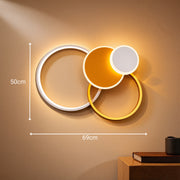 LED Chandelier with Remote Control KILLIAN 80W, 4 Circles, Cold/Warm/Neutral Light, Dimmable, Gold LED Chandeliers with Remote Control Default Title Alessandro Design