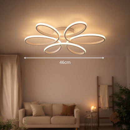 Lustra LED cu telecomanda ELIZA, 63W, lumina Rece/Calda/Neutra, Dimabila, Alb Lustre LED cu Telecomanda Default Title Alessandro Design