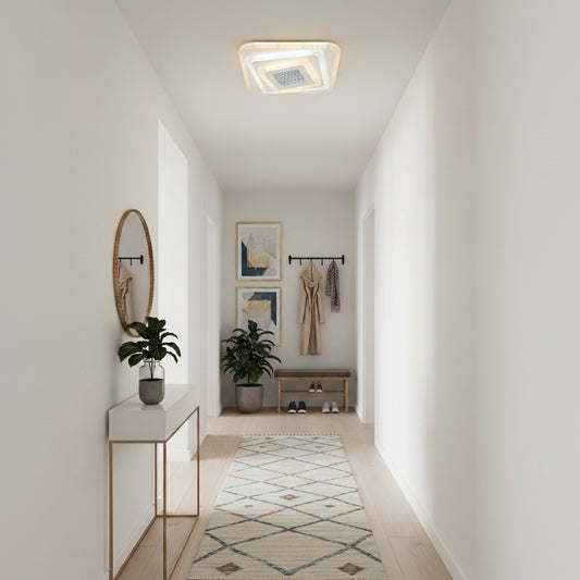 LED Chandelier NEXA 3D 46W, Square, Cold/Warm/Neutral light, White LED Chandeliers Default Title Alessandro Design