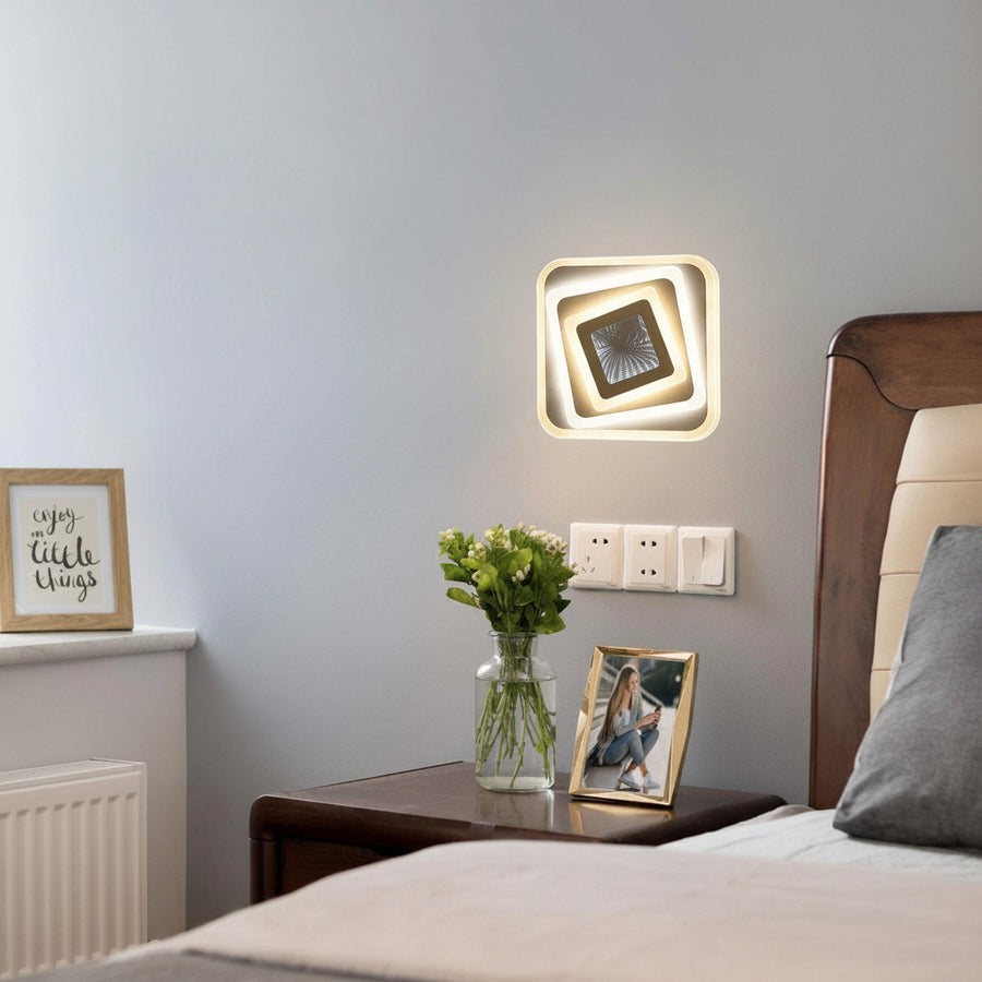 LED Chandelier NEXA 3D 46W, Square, Cold/Warm/Neutral light, White LED Chandeliers Default Title Alessandro Design