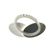 Crystal LED chandelier PRISMIQ 39W, 3 Ovals, Cold/Warm/Neutral light, Black Indoor wall lights Default Title Alessandro Design