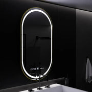 Oval LED mirror, 50x80cm, Roven Marcello MotionGlow sensor, De-fogging system, Clock & Thermometer, Dimable Mirrors Marcello Default Title Alessandro Design