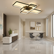 IANUSIS LED Chandelier with remote control 95W, 3 Elements, Cold/Warm/Neutral light, Dimmable, Black LED Chandeliers with Remote Control Default Title Alessandro Design