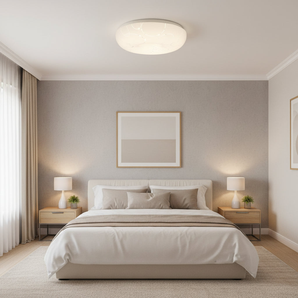 Plafonieră LED 35 cm, 31W, 3000K / 4000K / 6000K, Alb, Metal si Acril Plafoniere LED Default Title Alessandro Design