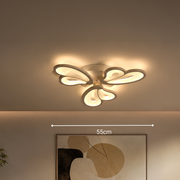 LED chandelier with remote control BLOSSOM 40W, 3 Petals, Cold/Warm/Neutral light, Dimmable, White LED chandelier with remote control Default Title Alessandro Design