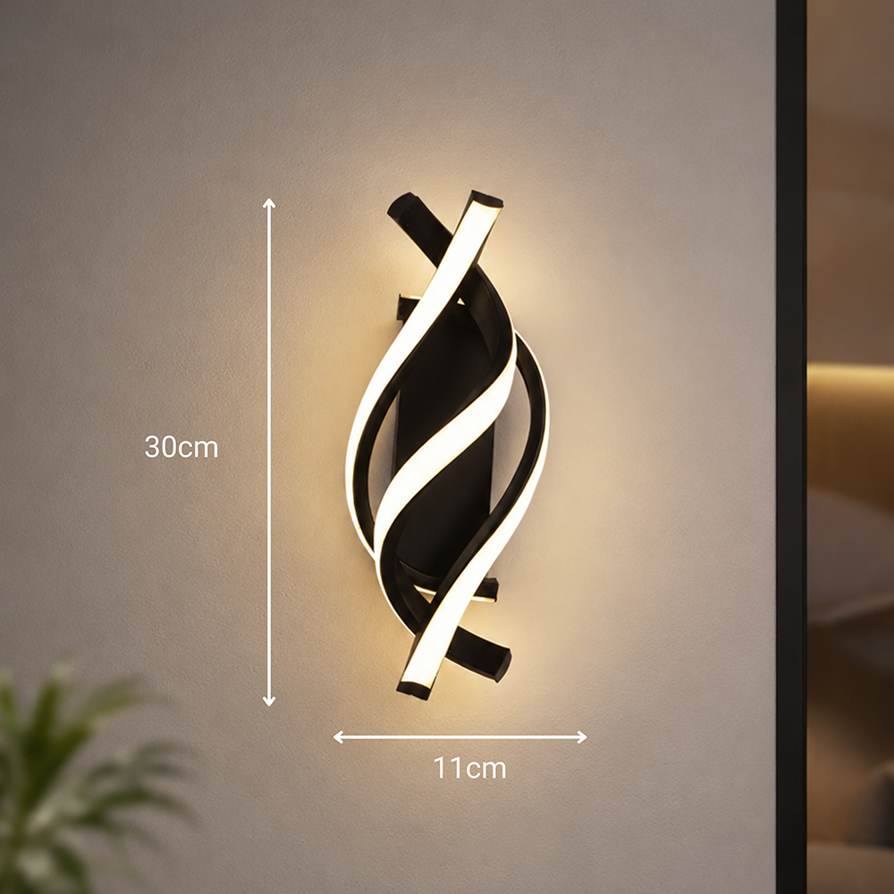 Reid 13W LED wall light, Cold/Warm/Neutral light, Black Indoor wall lights Default Title Alessandro Design