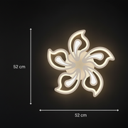 LED chandelier with remote control LILY 86W, 5 Elements, Cold/Warm/Neutral light, Dimmable, White LED chandelier with remote control Default Title Alessandro Design