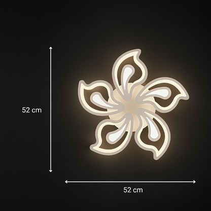 LED chandelier with remote control LILY 86W, 5 Elements, Cold/Warm/Neutral light, Dimmable, White LED chandelier with remote control Default Title Alessandro Design