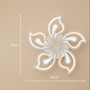 LED chandelier with remote control GLORIOSA 95W, 5 Petals, Cold/Warm/Neutral light, Dimmable, White LED chandelier with remote control Default Title Alessandro Design