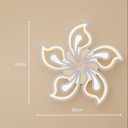 LED chandelier with remote control GLORIOSA 95W, 5 Petals, Cold/Warm/Neutral light, Dimmable, White LED chandelier with remote control Default Title Alessandro Design