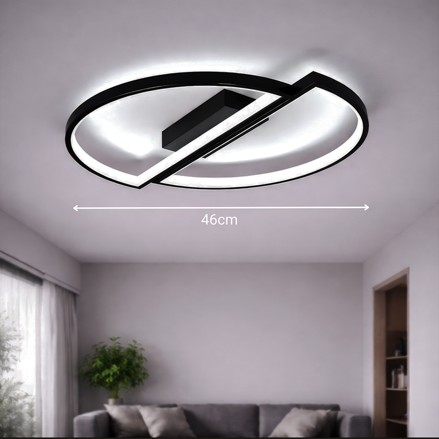 LED chandelier with remote control VECTOR ARCUS 52W, 2 Elements, Cold/Warm/Neutral light, Dimmable, Black LED chandeliers with remote control Default Title Alessandro Design